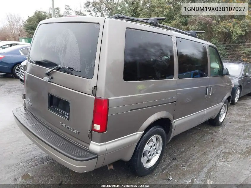 1GNDM19X03B107027 2003 Chevrolet Astro