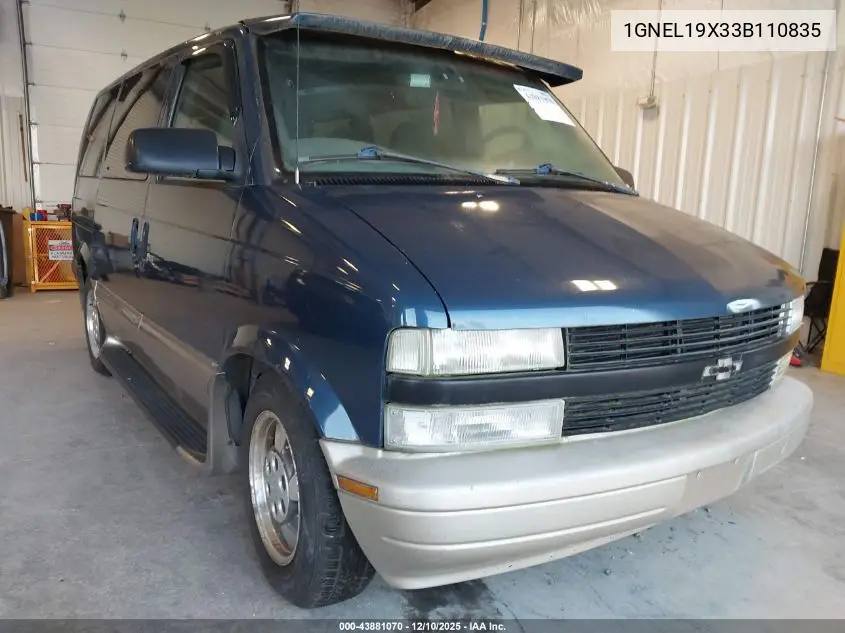 1GNEL19X33B110835 2003 Chevrolet Astro Ls