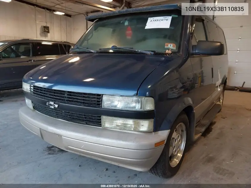 1GNEL19X33B110835 2003 Chevrolet Astro Ls