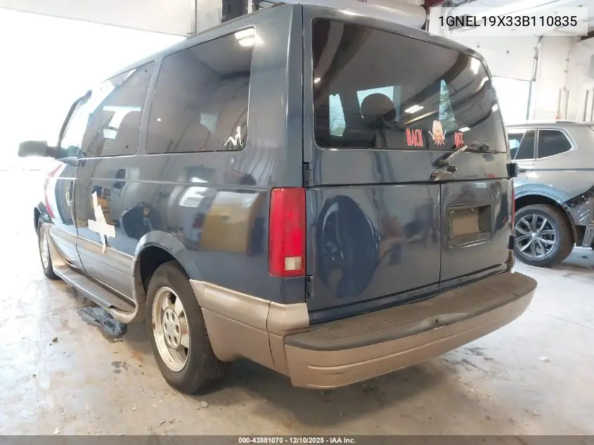 1GNEL19X33B110835 2003 Chevrolet Astro Ls