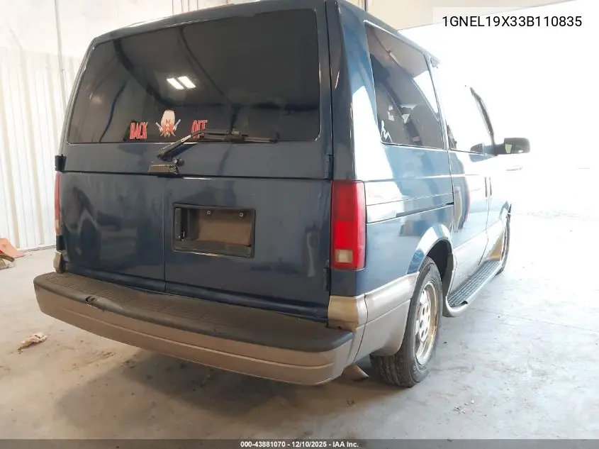 1GNEL19X33B110835 2003 Chevrolet Astro Ls