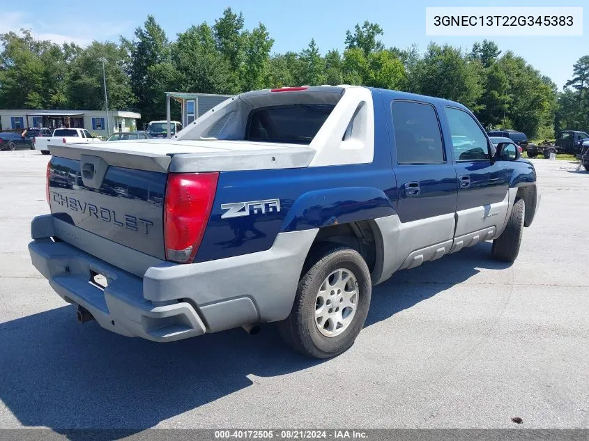 3GNEC13T22G345383 2002 Chevrolet Avalanche 1500