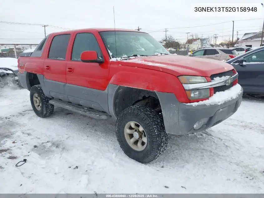 3GNEK13T52G158948 2002 Chevrolet Avalanche 1500