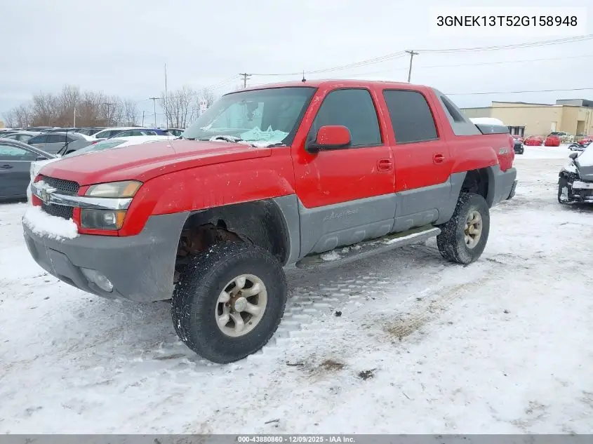 3GNEK13T52G158948 2002 Chevrolet Avalanche 1500