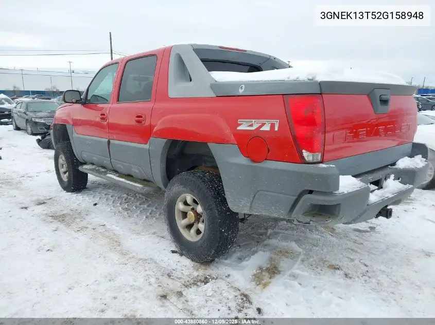 3GNEK13T52G158948 2002 Chevrolet Avalanche 1500