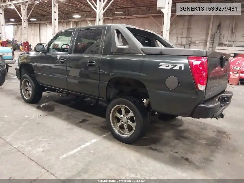 3GNEK13T53G279481 2003 Chevrolet Avalanche 1500