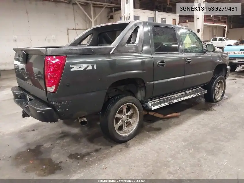 3GNEK13T53G279481 2003 Chevrolet Avalanche 1500