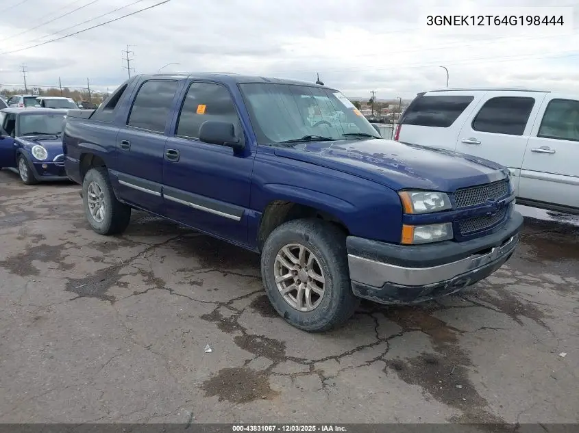 3GNEK12T64G198444 2004 Chevrolet Avalanche 1500