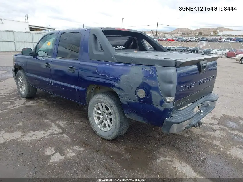 3GNEK12T64G198444 2004 Chevrolet Avalanche 1500