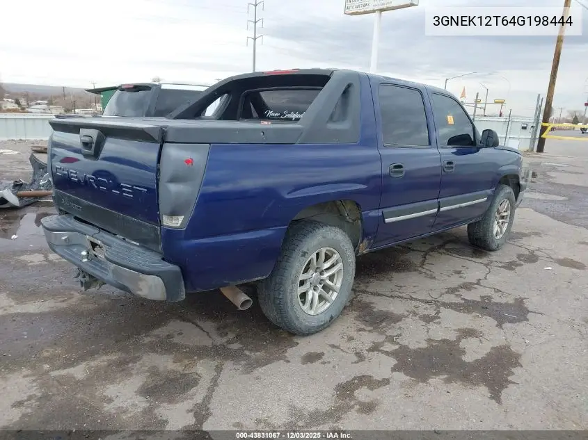 3GNEK12T64G198444 2004 Chevrolet Avalanche 1500