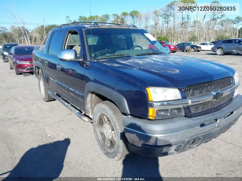 3GNEC12Z05G280835 2005 Chevrolet Avalanche 1500 Ls