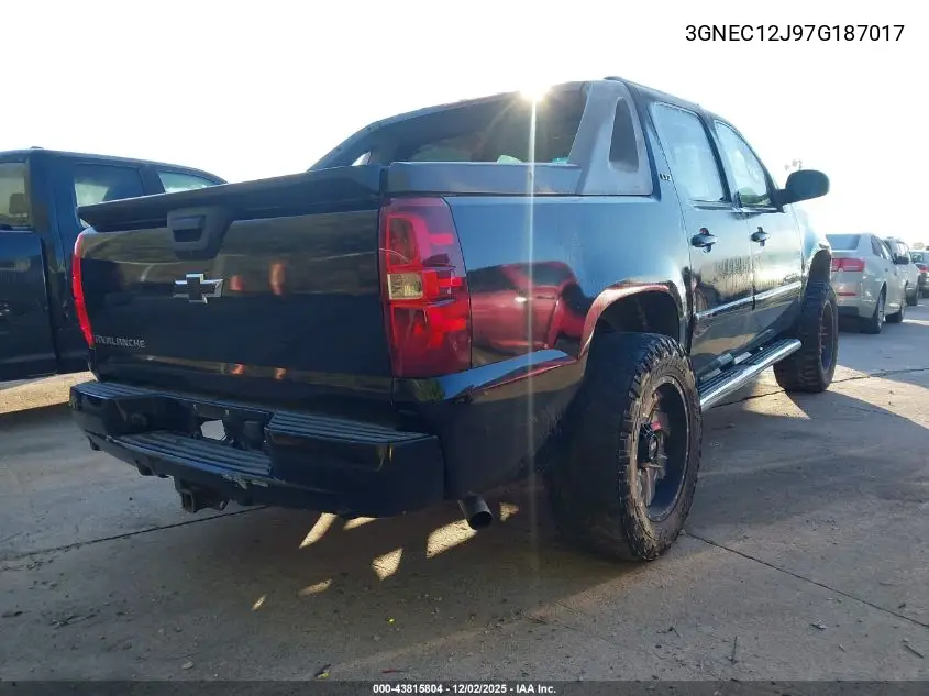3GNEC12J97G187017 2007 Chevrolet Avalanche 1500 Ltz