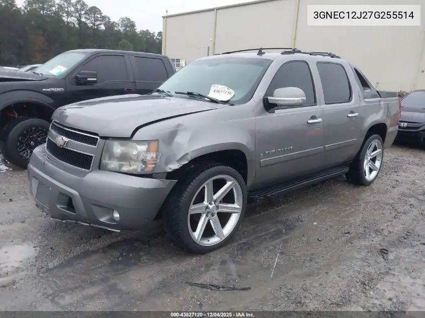 3GNEC12J27G255514 2007 Chevrolet Avalanche 1500 Lt