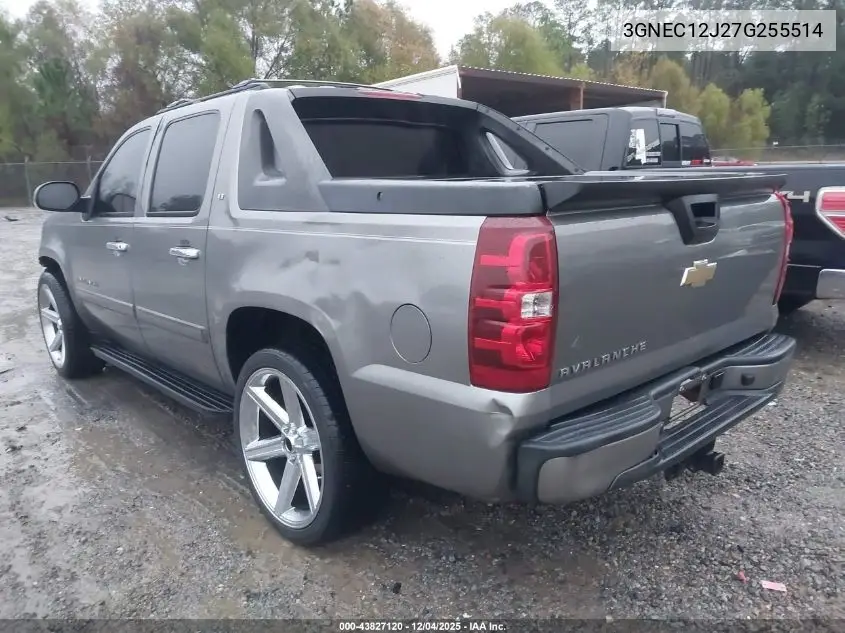 3GNEC12J27G255514 2007 Chevrolet Avalanche 1500 Lt
