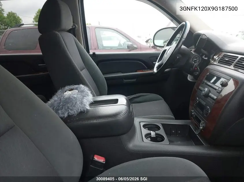 2009 Chevrolet Avalanche K1500 Ls VIN: 3GNFK120X9G187500 Lot: 30089405