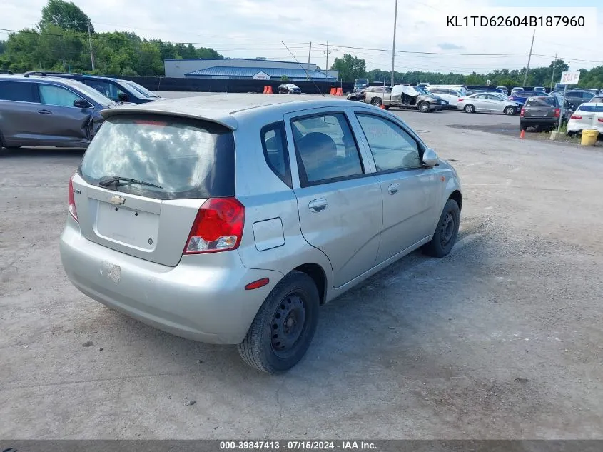 KL1TD62604B187960 2004 Chevrolet Aveo