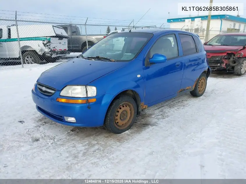 KL1TG62685B305861 2005 Chevrolet Aveo Lt