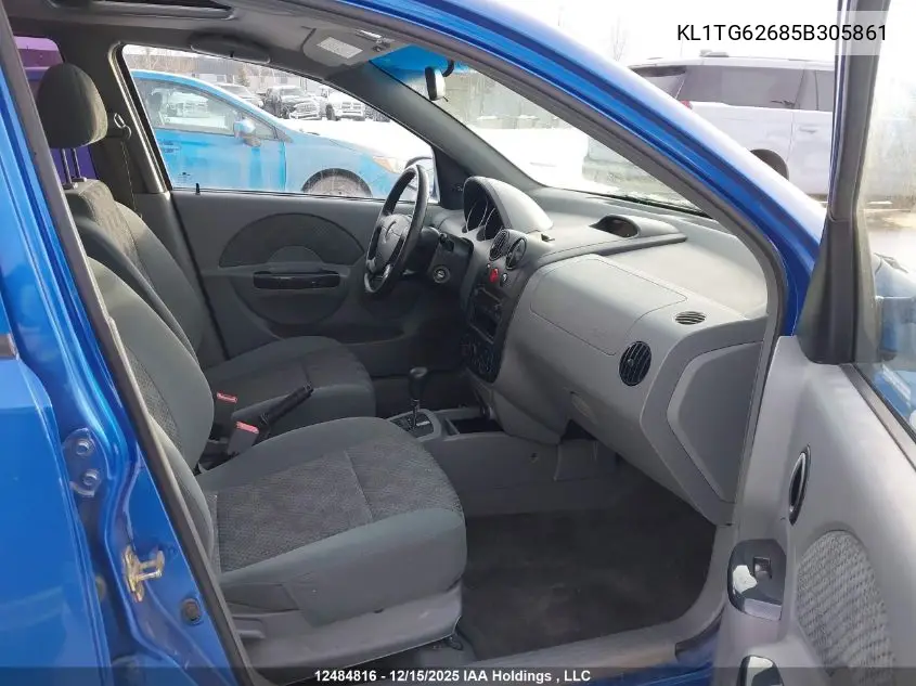 KL1TG62685B305861 2005 Chevrolet Aveo Lt