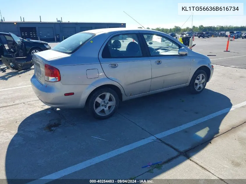 KL1TG56636B616734 2006 Chevrolet Aveo Lt