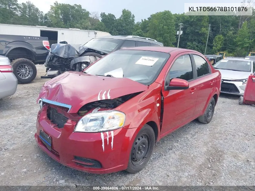 KL1TD56678B101876 2008 Chevrolet Aveo Ls