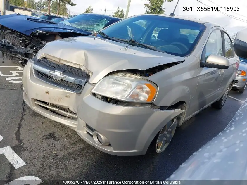 3G1TX55E19L118903 2009 Chevrolet Aveo Lt