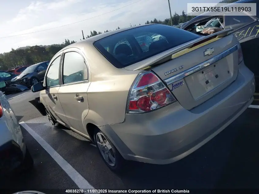 3G1TX55E19L118903 2009 Chevrolet Aveo Lt