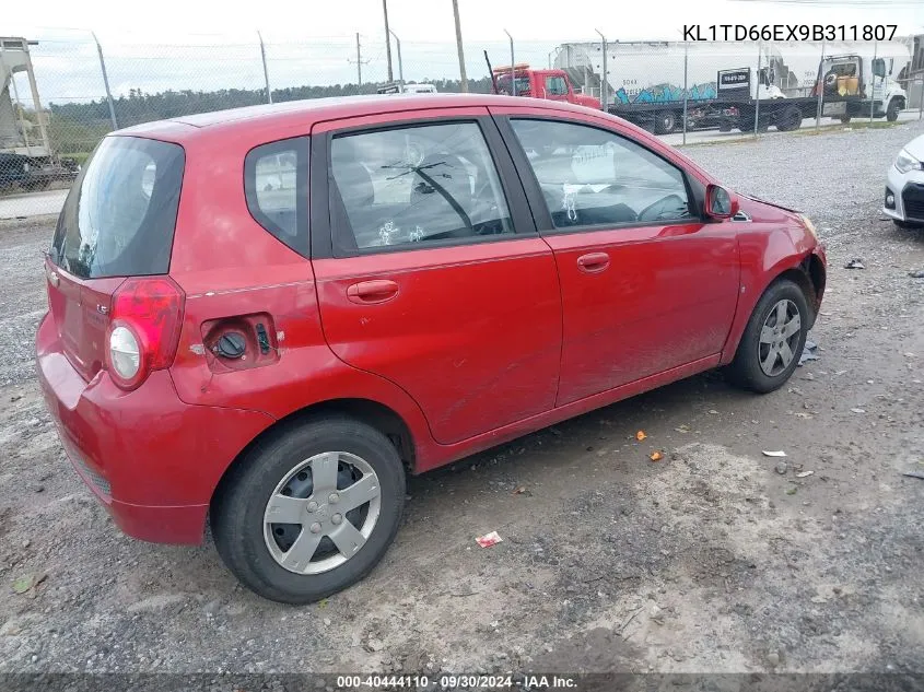 KL1TD66EX9B311807 2009 Chevrolet Aveo Ls