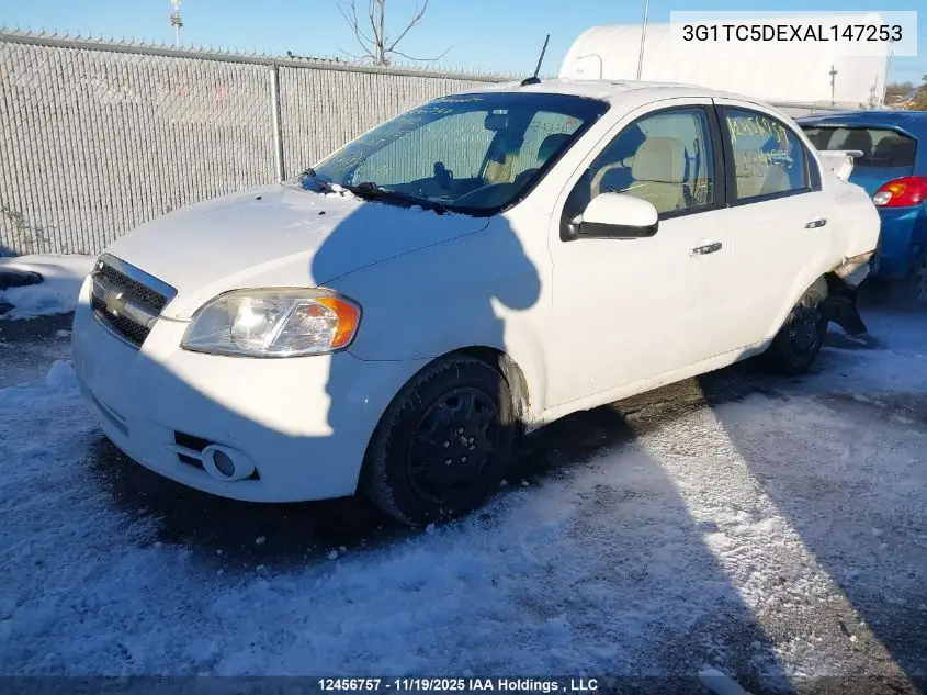 3G1TC5DEXAL147253 2010 Chevrolet Aveo Lt
