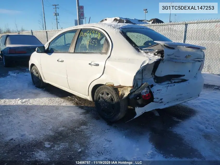 3G1TC5DEXAL147253 2010 Chevrolet Aveo Lt