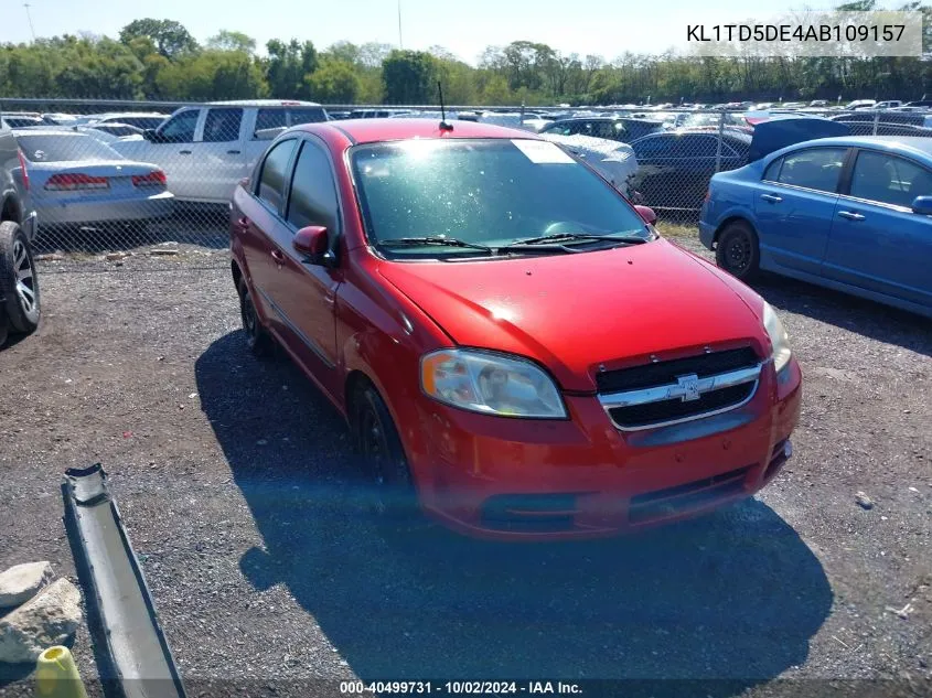 KL1TD5DE4AB109157 2010 Chevrolet Aveo Lt