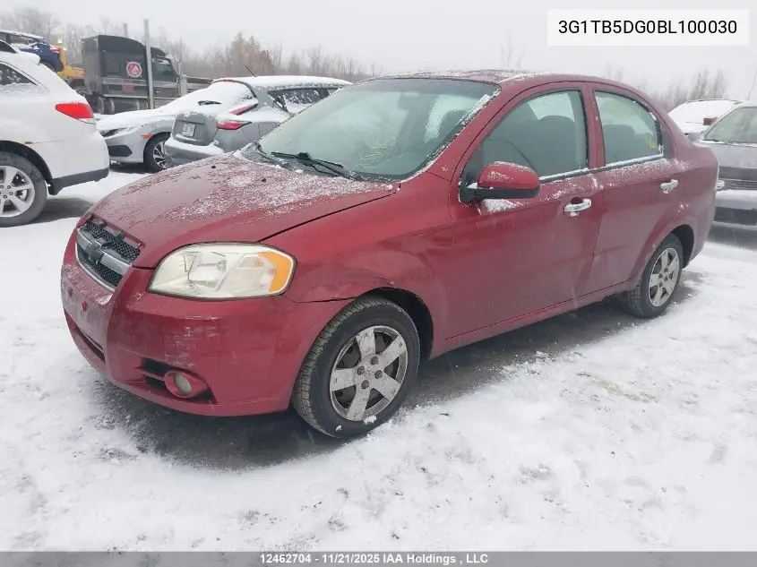 3G1TB5DG0BL100030 2011 Chevrolet Aveo
