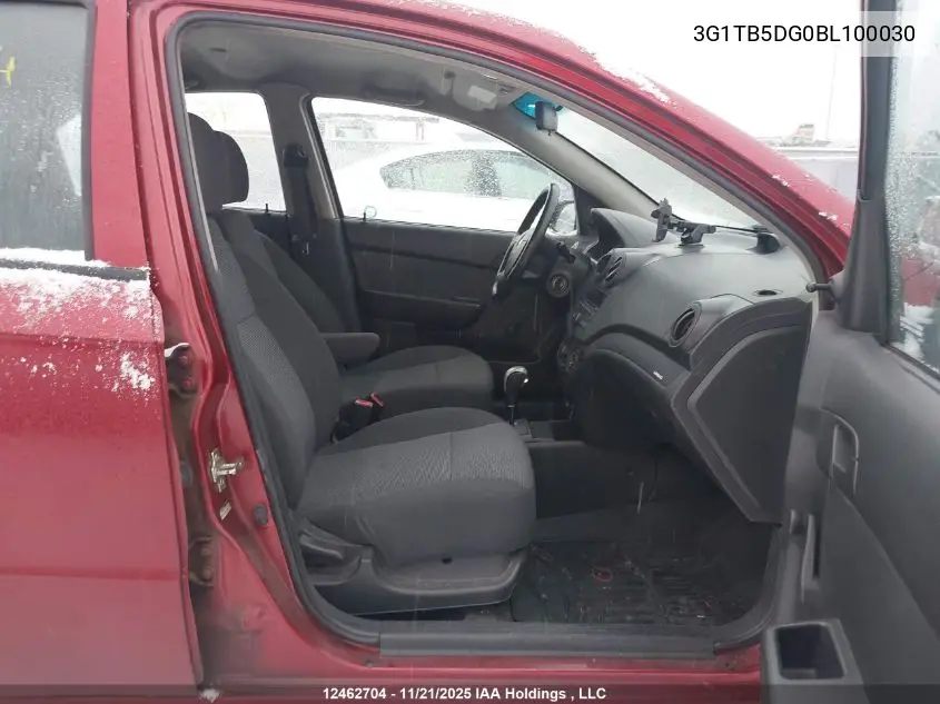 3G1TB5DG0BL100030 2011 Chevrolet Aveo