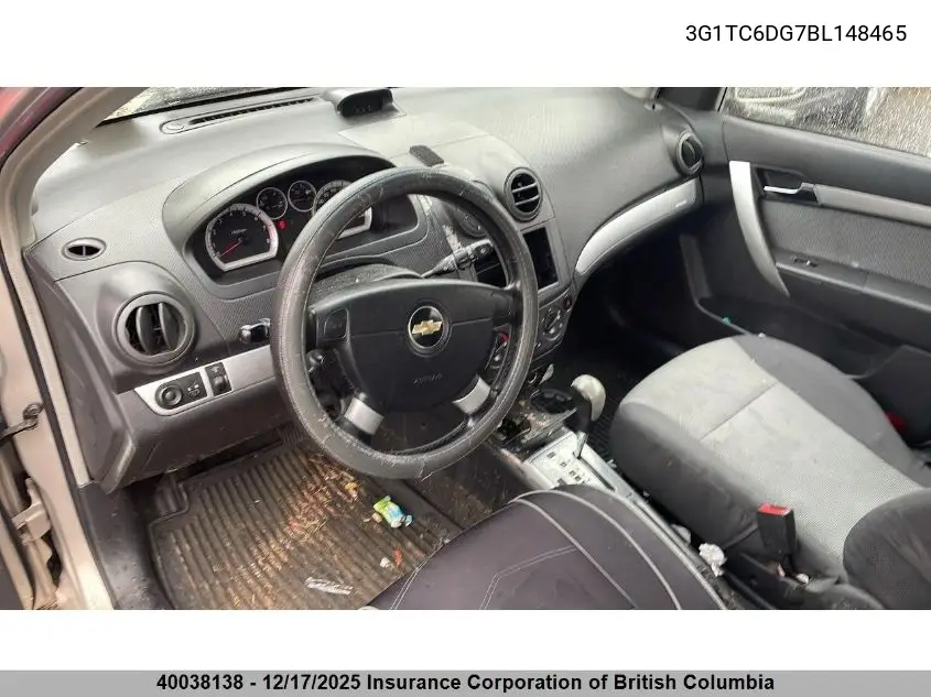3G1TC6DG7BL148465 2011 Chevrolet Aveo