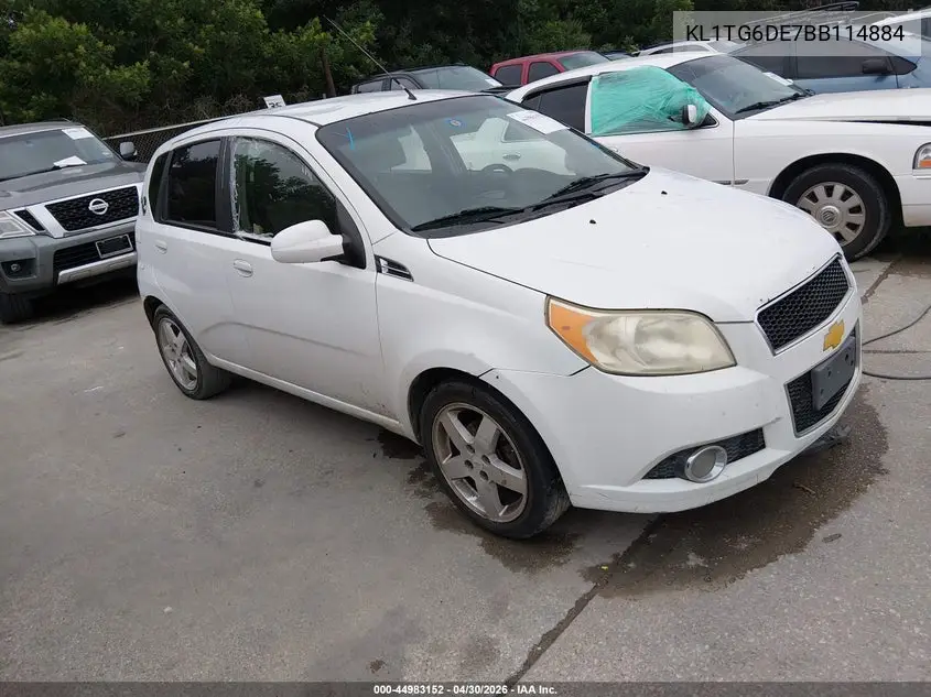2011 Chevrolet Aveo 2Lt VIN: KL1TG6DE7BB114884 Lot: 44983152