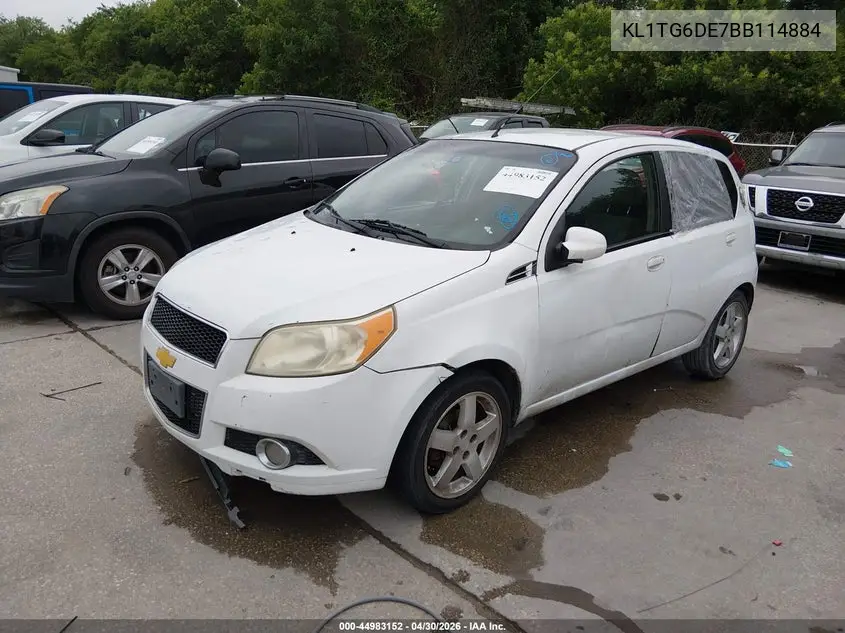 2011 Chevrolet Aveo 2Lt VIN: KL1TG6DE7BB114884 Lot: 44983152
