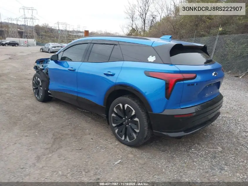 3GNKDCRJ8RS222907 2024 Chevrolet Blazer Ev Eawd Rs