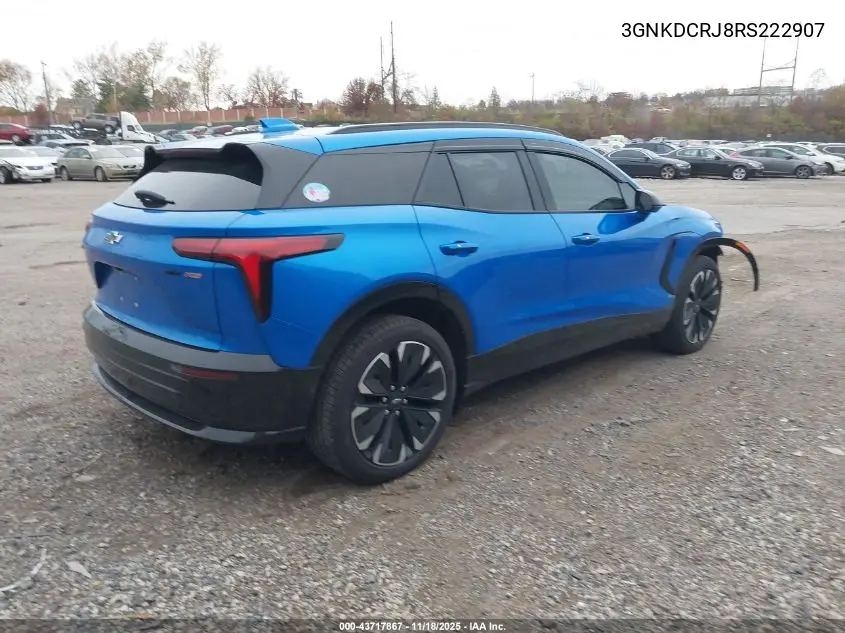 3GNKDCRJ8RS222907 2024 Chevrolet Blazer Ev Eawd Rs