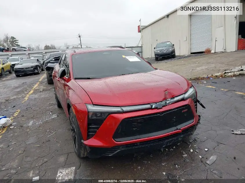 3GNKD1RJ3SS113216 2025 Chevrolet Blazer Ev Rs Awd