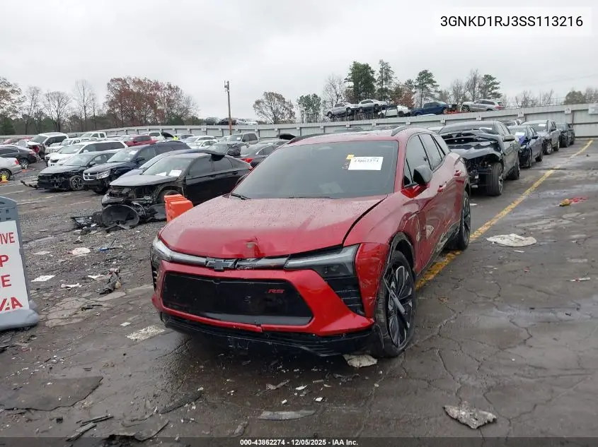 3GNKD1RJ3SS113216 2025 Chevrolet Blazer Ev Rs Awd