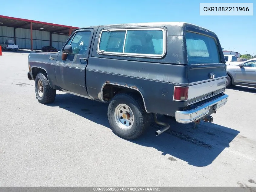 1978 Chevrolet Blazer VIN: CKR188Z211966 Lot: 39659268