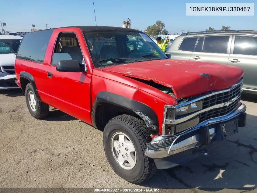 1993 Chevrolet Blazer K1500 VIN: 1GNEK18K9PJ330467 Lot: 40382927