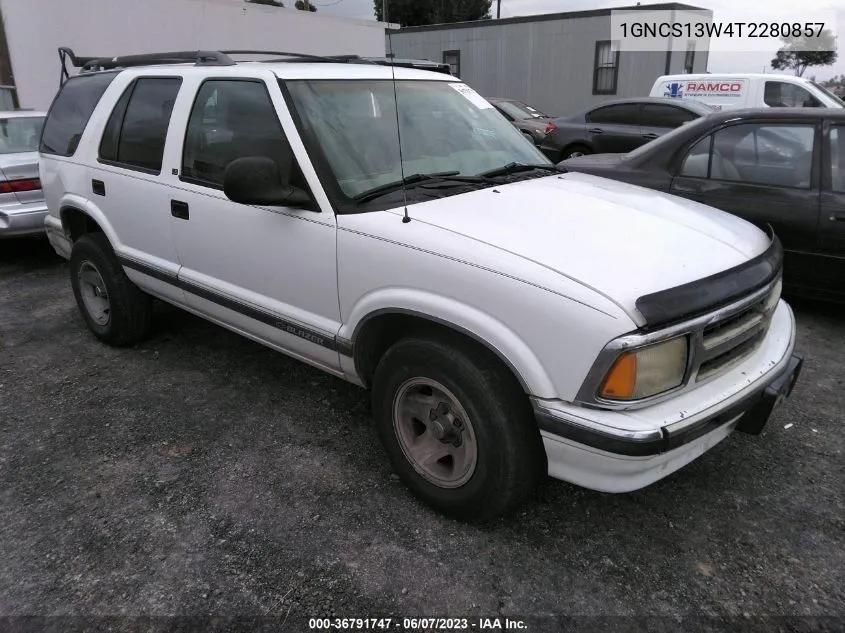 1996 Chevrolet Blazer VIN: 1GNCS13W4T2280857 Lot: 36791747