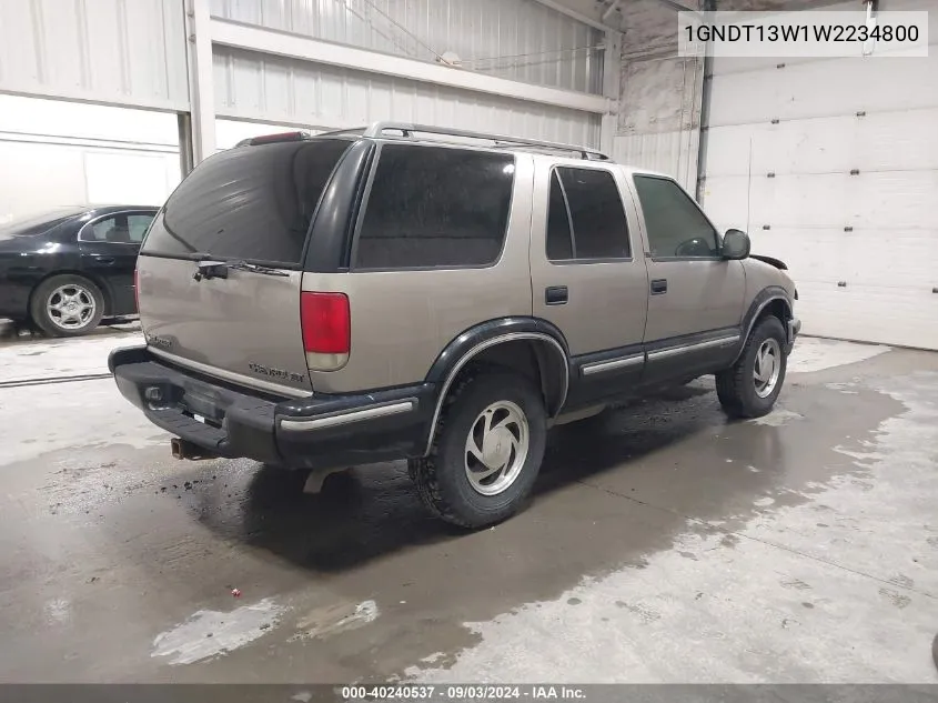 1GNDT13W1W2234800 1998 Chevrolet Blazer Lt