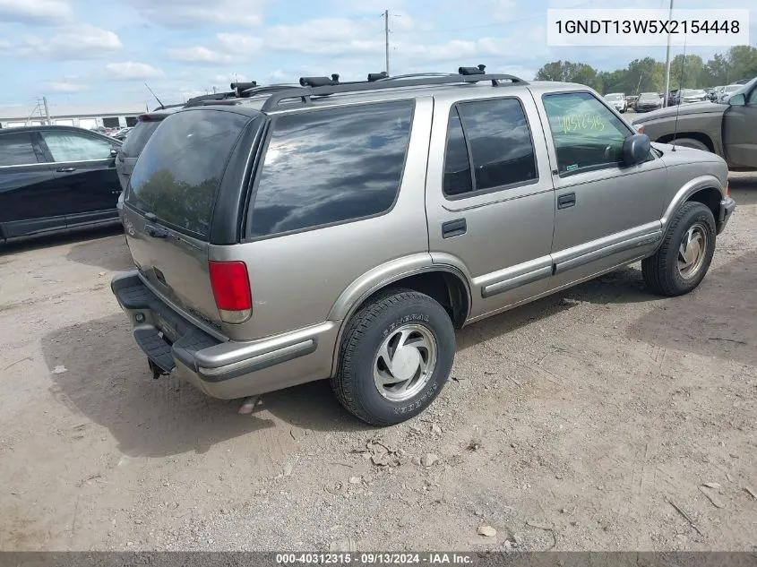 1GNDT13W5X2154448 1999 Chevrolet Blazer Lt