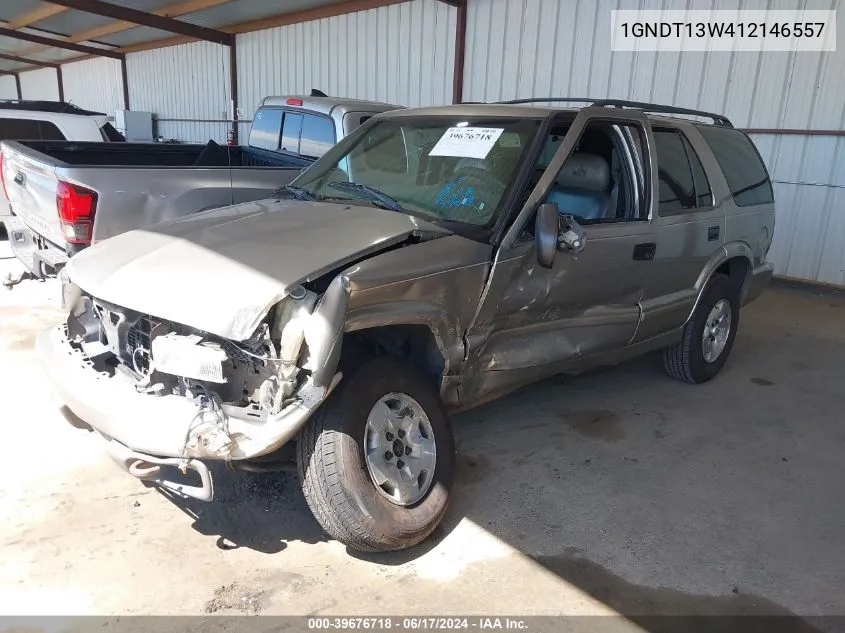 2001 Chevrolet Blazer Trailblazer VIN: 1GNDT13W412146557 Lot: 39676718