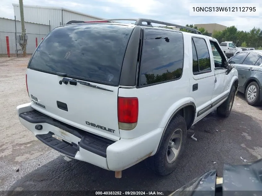 1GNCS13W612112795 2001 Chevrolet Blazer Lt