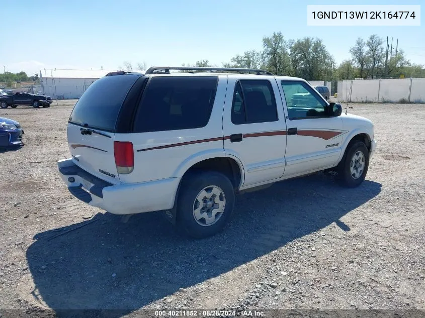 1GNDT13W12K164774 2002 Chevrolet Blazer Ls