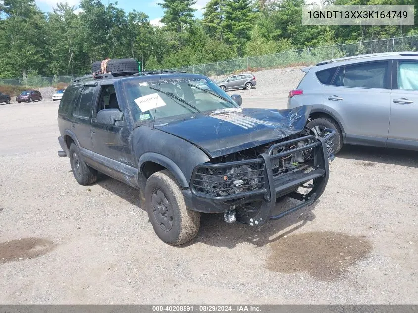 2003 Chevrolet Blazer Ls VIN: 1GNDT13XX3K164749 Lot: 40208591