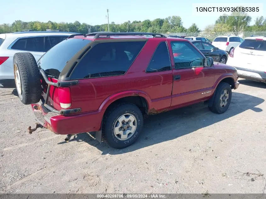 1GNCT18X93K185385 2003 Chevrolet Blazer