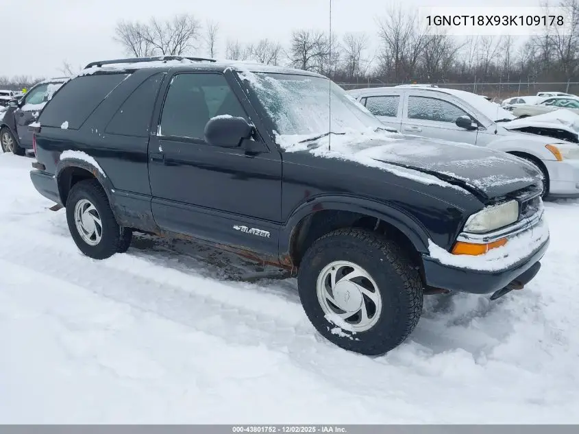 1GNCT18X93K109178 2003 Chevrolet Blazer Ls